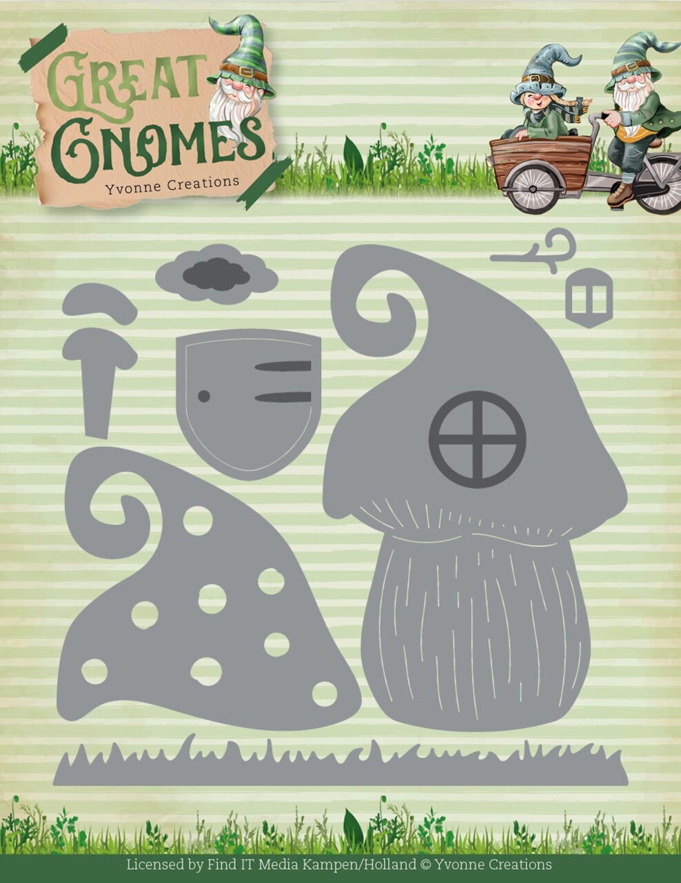 Find It Trading Yvonne Creations Die-Great Gnome Home, Great Gnomes